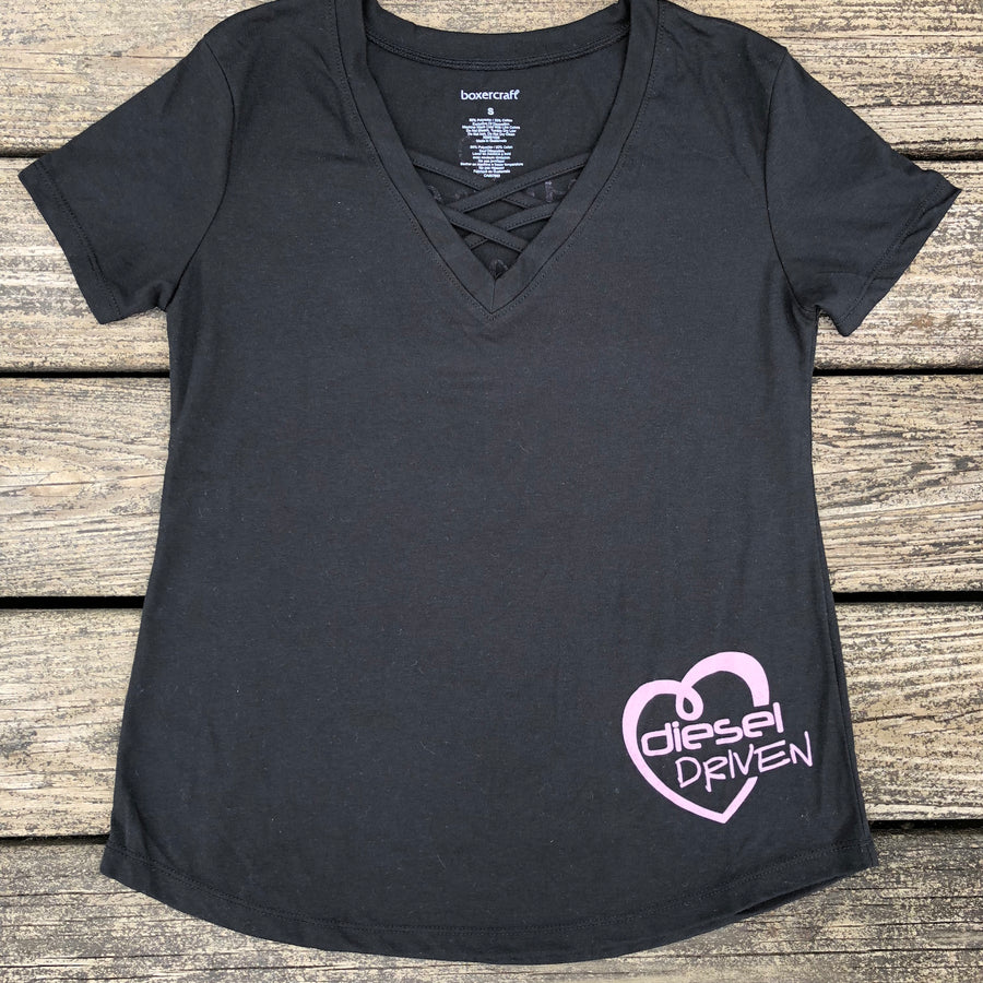 DIESEL DRIVEN YOU HAD ME AT DIESEL CAGED FRONT TEE DIESEL DRIVEN YOU HAD ME AT DIESEL CAGED FRONT TEE