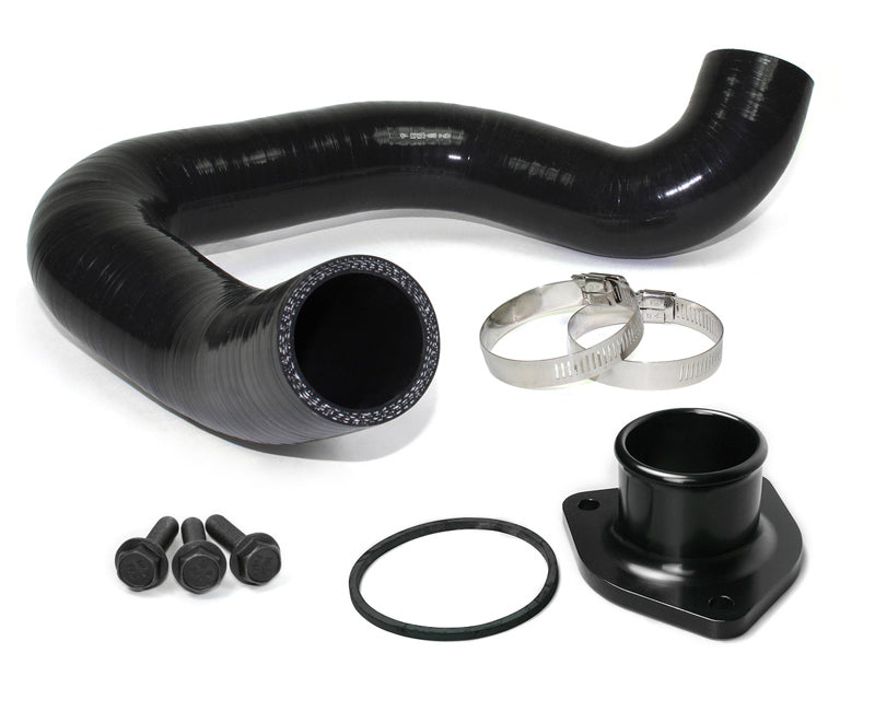 DieselSite OBSURH Upper Radiator Hose w/Billet Superduty Thermostat Housing, Fits 1994.5-1997 Ford Powerstroke 7.3L