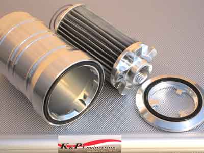 K&P Engineering S451 Stainless Steel Micronic Oil Filter 1989-Current Dodge Ram 5.9L & 6.7L Cummins