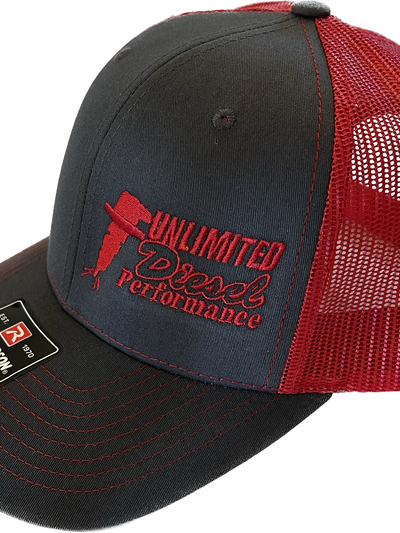 UDP Logo Charcoal/Red Richardson 112 Snapback