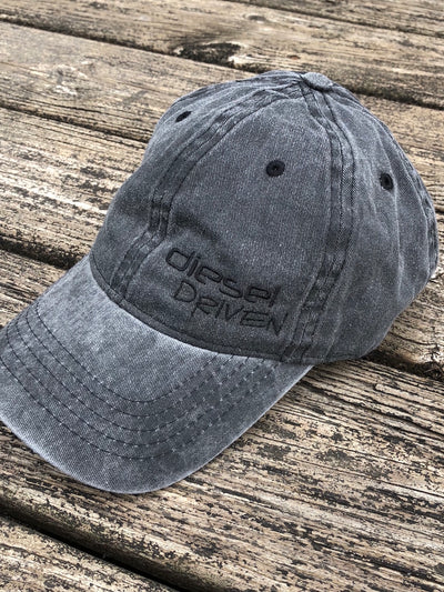 DIESEL DRIVEN WOMENS LOGO HAT – DISTRESSED GRAY