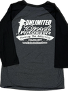 Unlimited Diesel Performance Black Heather/Black 3/4 Sleeve Raglan