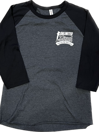 Unlimited Diesel Performance Black Heather/Black 3/4 Sleeve Raglan