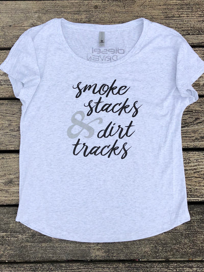 DIESEL DRIVEN SMOKE STACKS & DIRT TRACKS TEE