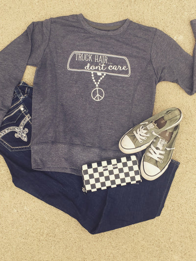 DIESEL DRIVEN TRUCK HAIR DON’T CARE SWEATSHIRT