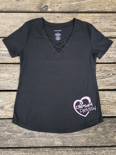 DIESEL DRIVEN YOU HAD ME AT DIESEL CAGED FRONT TEE